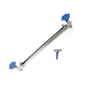 Threated Tubular Level Gauge With Stainless Steel Sheath