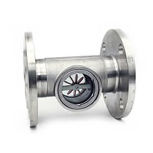 Flanged Sight Flow Indicator With Eccentric Impeller
